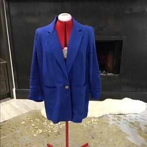 Cobalt BlueLinen Blazer by Michael Kors